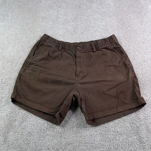 Bearbottom Shorts Mens Large Brown Chino Stretch Elastic Waist 5" Inseam
